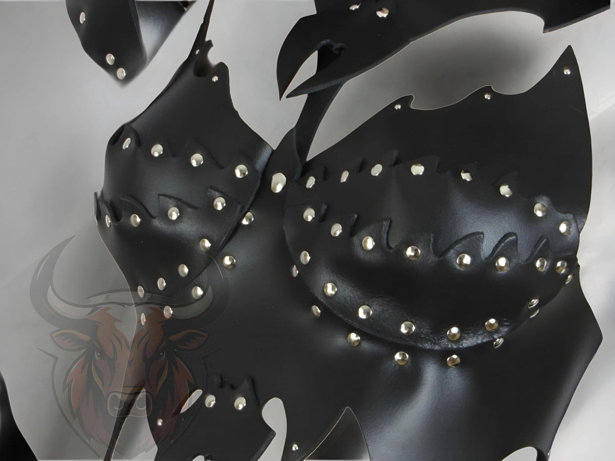 Women’s Fantasy Warrior Cosplay Armor | Handmade Gothic Leather LARP Costume | Renaissance Battle Outfit