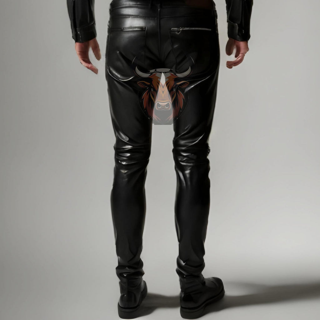 Men’s Black Leather Biker Jacket & Pants Set | Handmade Genuine Motorcycle Suit Outfit