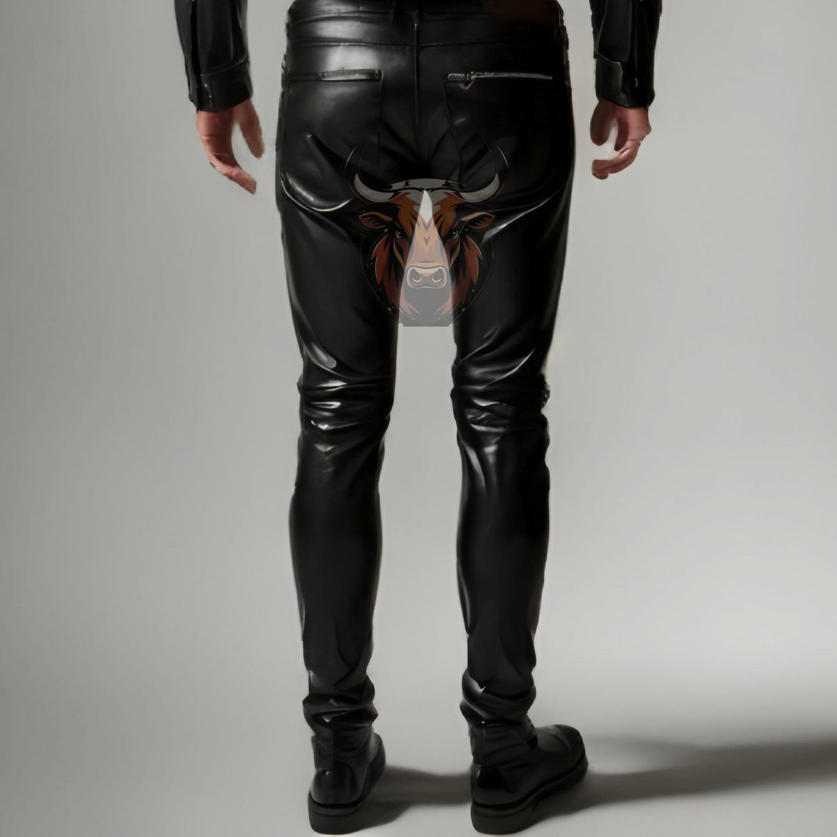 Men’s Black Leather Biker Jacket & Pants Set | Handmade Genuine Motorcycle Suit Outfit