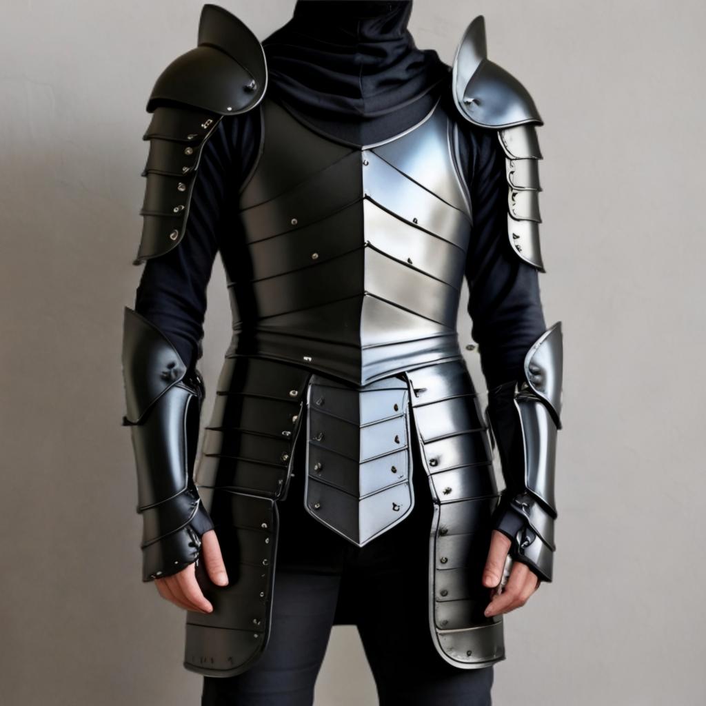 Black Knight Leather Armor | Medieval LARP Cosplay Suit | Handmade Renaissance Fantasy Warrior Costume