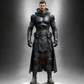 Handmade Black Leather Medieval Warrior Costume | Hooded Assassin Outfit | Fantasy LARP Cosplay Armor