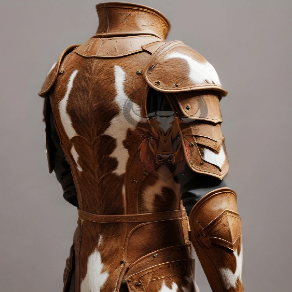 Men’s Cowhide Leather Armor Set Medieval Viking Knight LARP Cosplay Outfit Renaissance Faire Costume