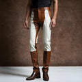 Handcrafted Cowhide Leather Pants | Genuine Men’s Western Cowboy Trousers | Real Hair-on Ranch Wear