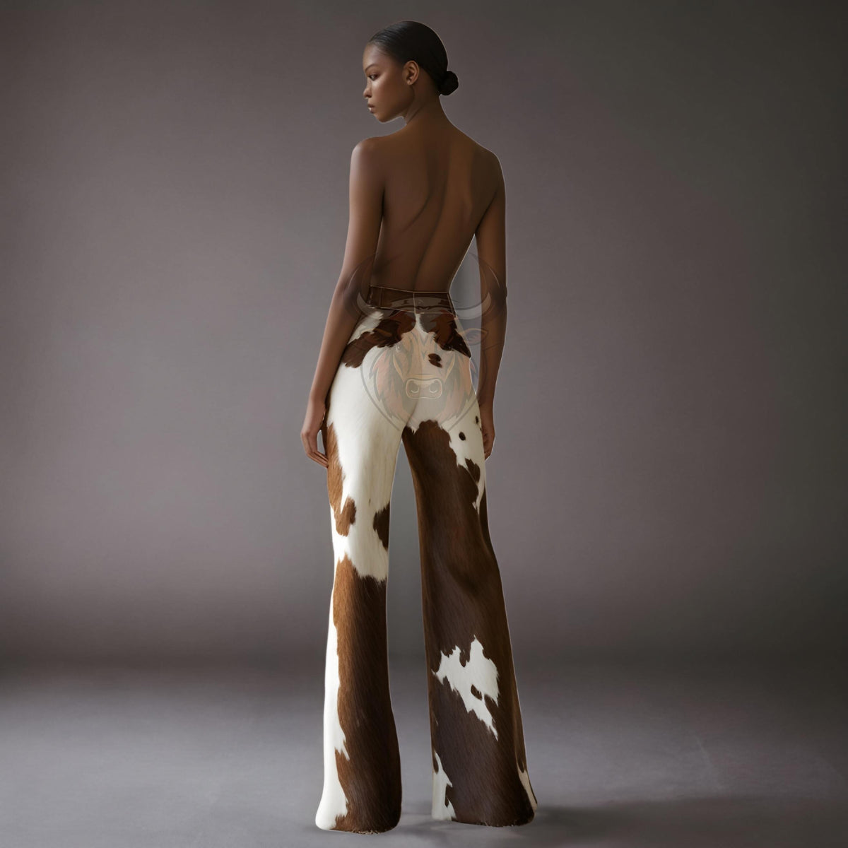 Genuine Cowhide Leather Pants Women | Handmade Real Leather Trousers Men | Western Biker Outfit