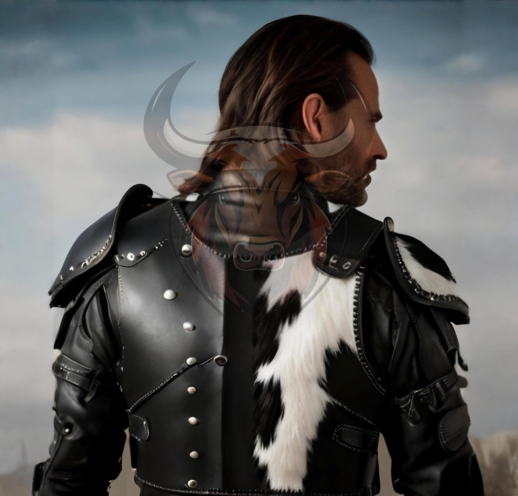 Cowhide Leather Armor Chest Plate | Handmade Viking Medieval Cosplay LARP Armor Renaissance Fair Costume