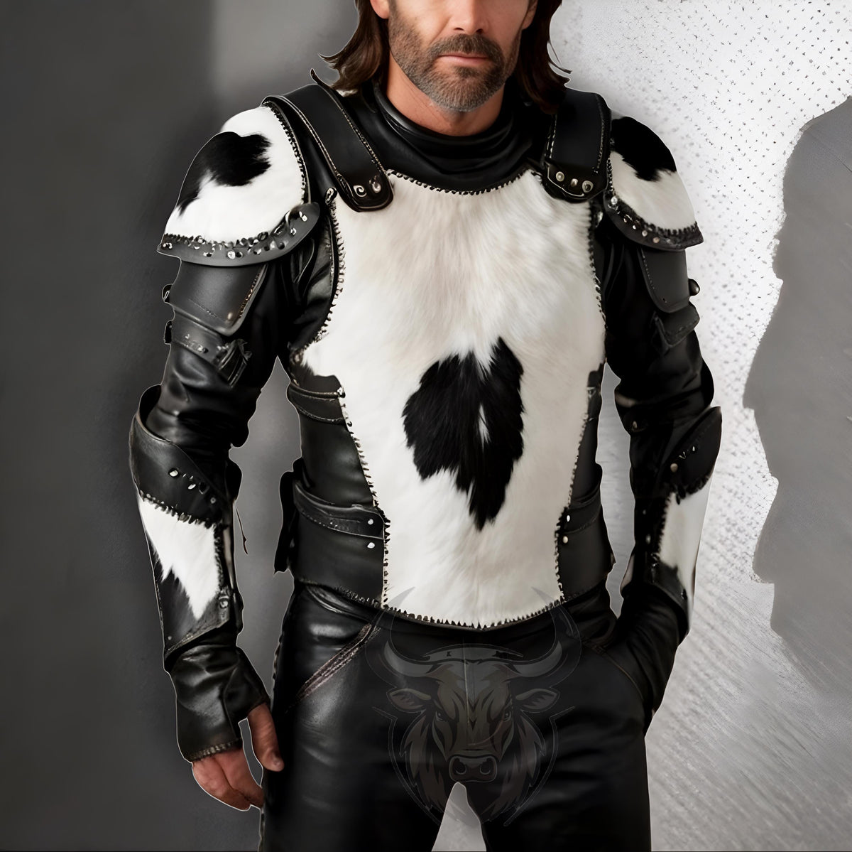 Cowhide Leather Armor Chest Plate | Handmade Viking Medieval Cosplay LARP Armor Renaissance Fair Costume