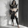 Women’s Fantasy Warrior Cosplay Armor | Handmade Gothic Leather LARP Costume | Renaissance Battle Outfit