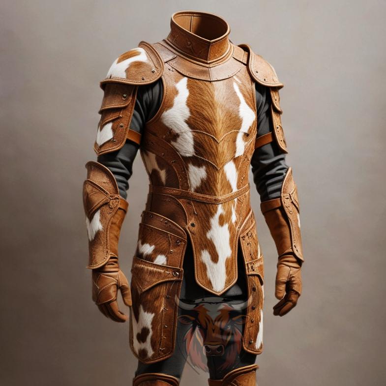 Men’s Cowhide Leather Armor Set Medieval Viking Knight LARP Cosplay Outfit Renaissance Faire Costume