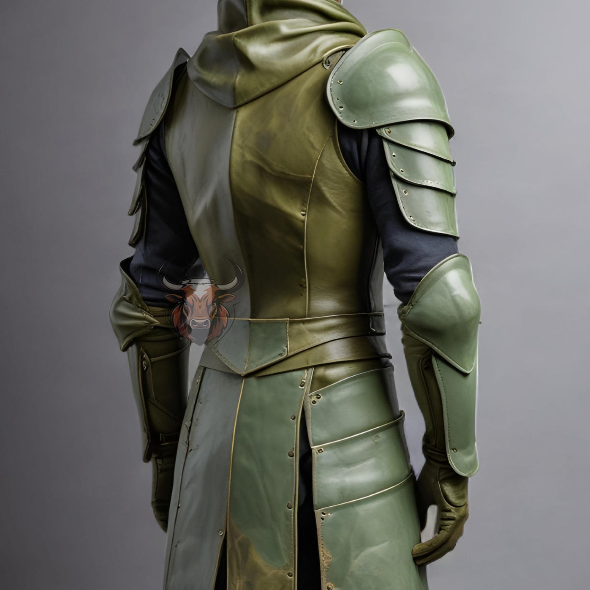 Men's Black Leather Armor | Handmade Medieval Fantasy Knight Cosplay Suit | Gothic LARP Warrior Costume