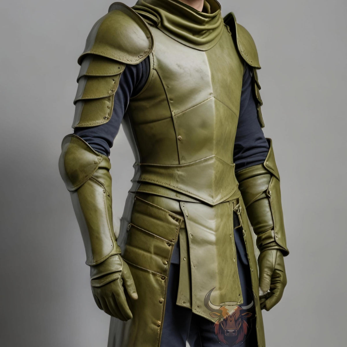 Men's Black Leather Armor | Handmade Medieval Fantasy Knight Cosplay Suit | Gothic LARP Warrior Costume