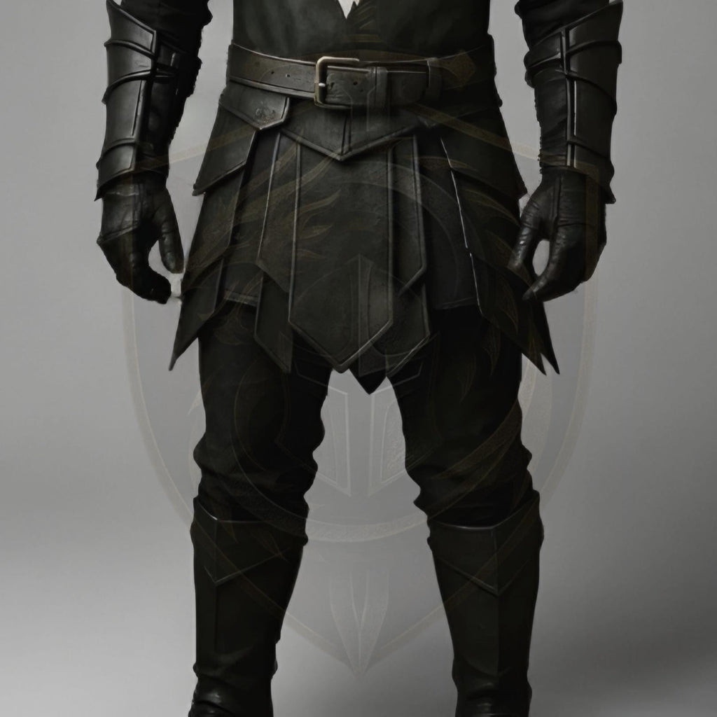 Medieval Black Knight Armor Dragon Crest | Fantasy Cosplay LARP Battle Suit Halloween Costume