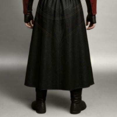 Assassin Cosplay Leather Costume | Ninja Warrior Outfit | Medieval LARP Armor Black Red Robe