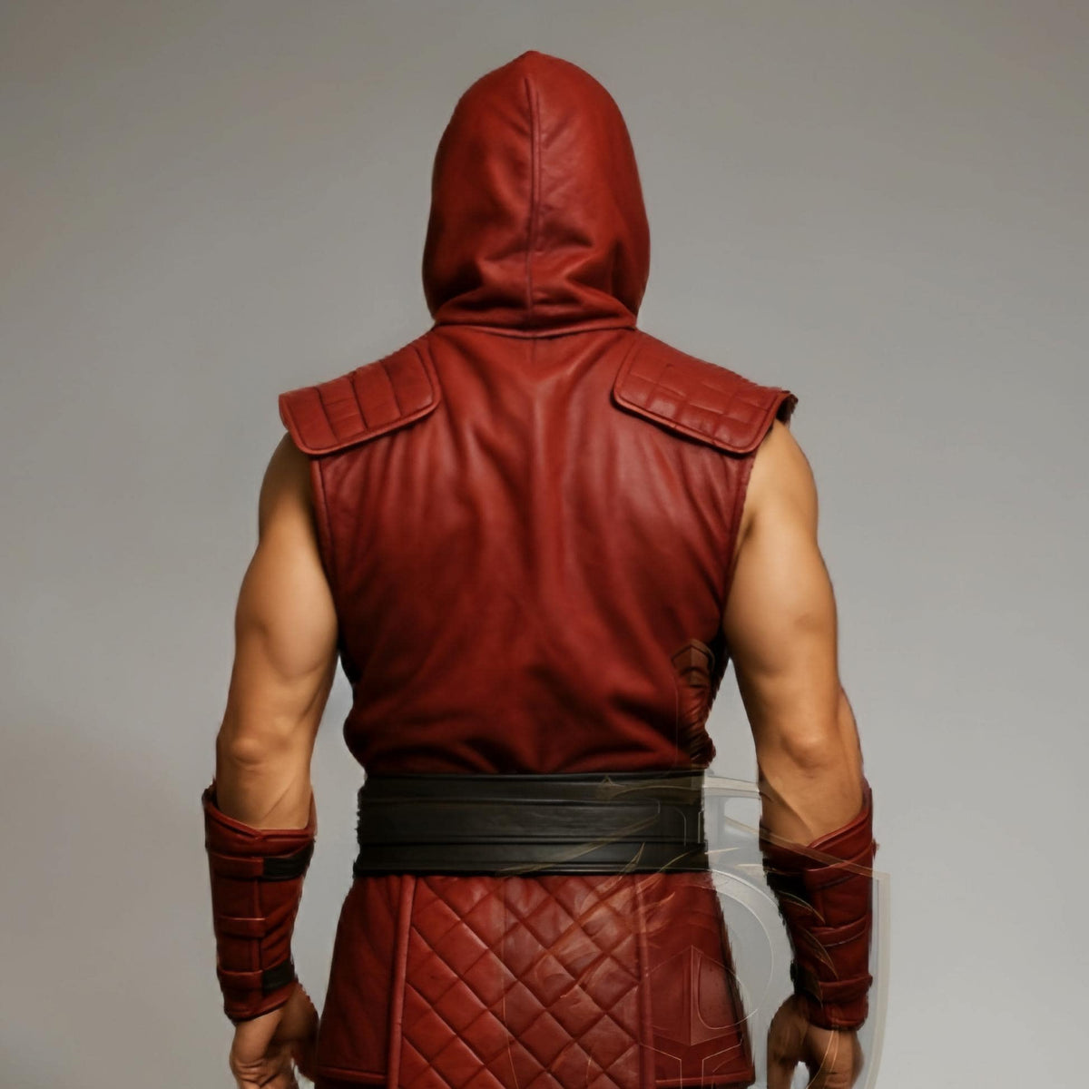 Red Ninja Warrior Cosplay Costume | Mortal Kombat Assassin Outfit | Scorpion Inspired Halloween Armor Suit