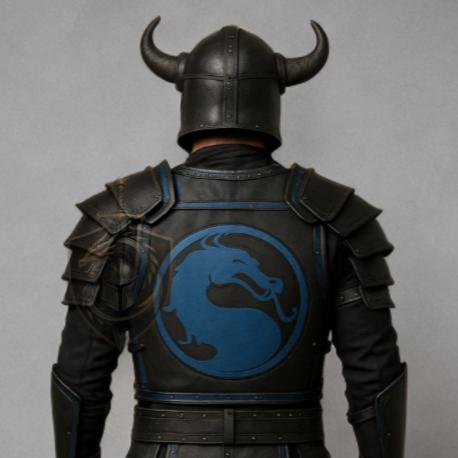Mortal Kombat Ninja Warrior Cosplay Armor | Leather Battle Suit | Halloween Costume for Men