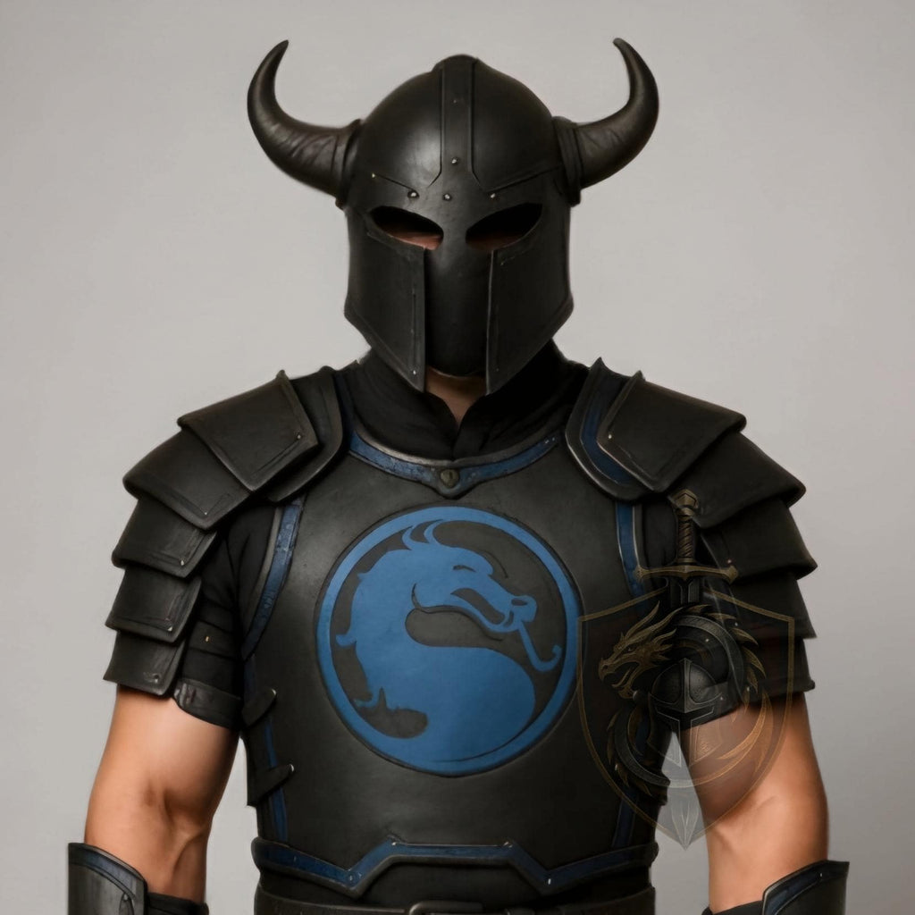 Mortal Kombat Ninja Warrior Cosplay Armor | Leather Battle Suit | Halloween Costume for Men