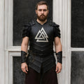 Men’s Valknut Viking Leather Armor | Norse Medieval Chest Plate LARP Cosplay Renaissance Costume