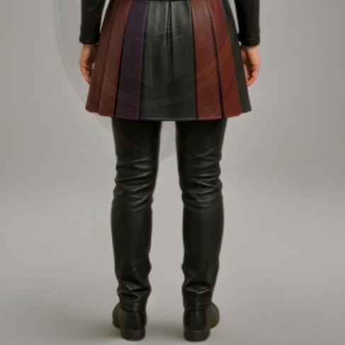 Marvel Loki Cosplay Costume for Women | Superhero Leather Armor Skirt | Halloween Comic Con