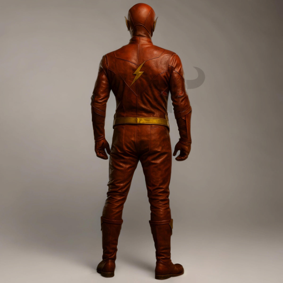Crimson Genuine Leather Flash Costume | Superhero Cosplay Outfit | Halloween Comic Con Cosplay Suit Handmade