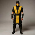 Scorpion Ninja Costume | Mortal Kombat Leather Armor | Halloween Cosplay Outfit for Men & Women
