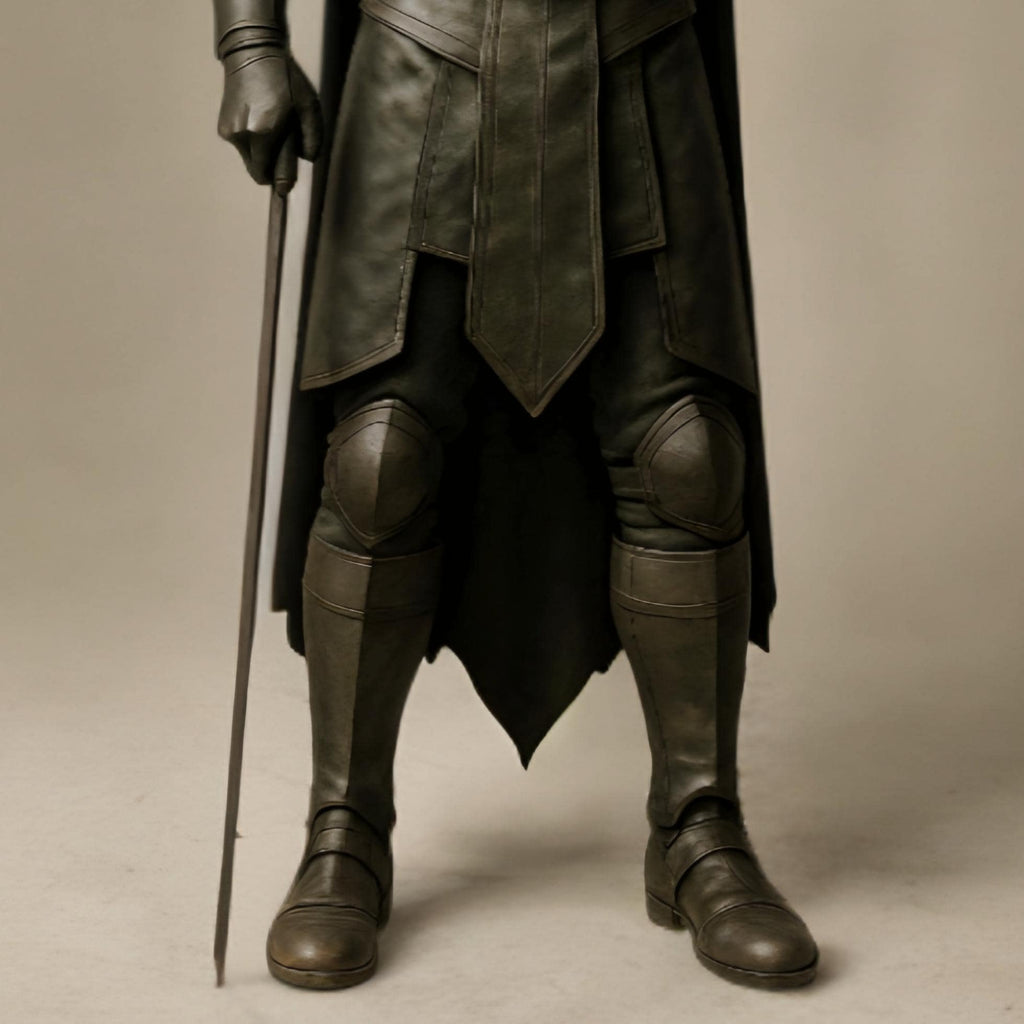 Shadow Knight Medieval SuperHero Leather Cosplay Armor | Gothic Warrior Deluxe Halloween Costume