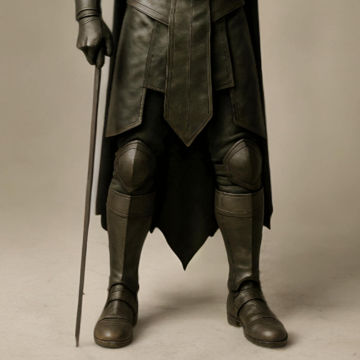 Shadow Knight Medieval SuperHero Leather Cosplay Armor | Gothic Warrior Deluxe Halloween Costume