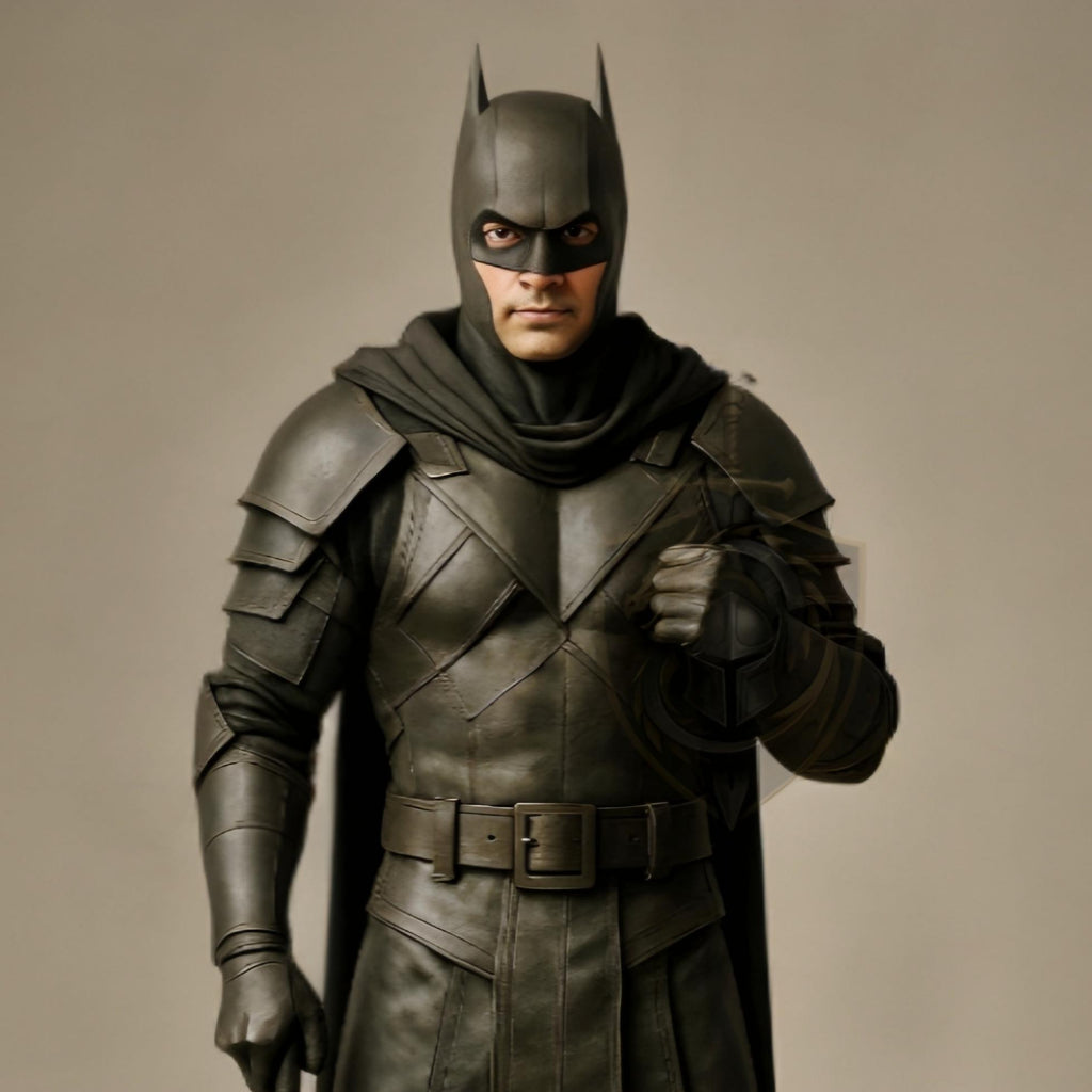 Shadow Knight Medieval SuperHero Leather Cosplay Armor | Gothic Warrior Deluxe Halloween Costume