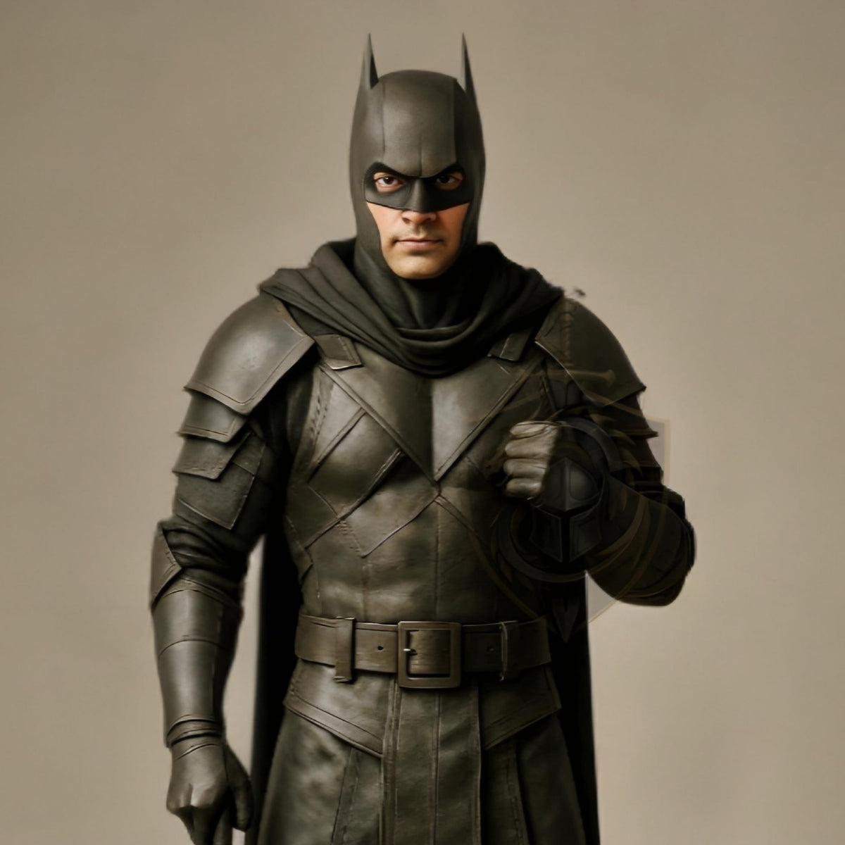 Shadow Knight Medieval SuperHero Leather Cosplay Armor | Gothic Warrior Deluxe Halloween Costume