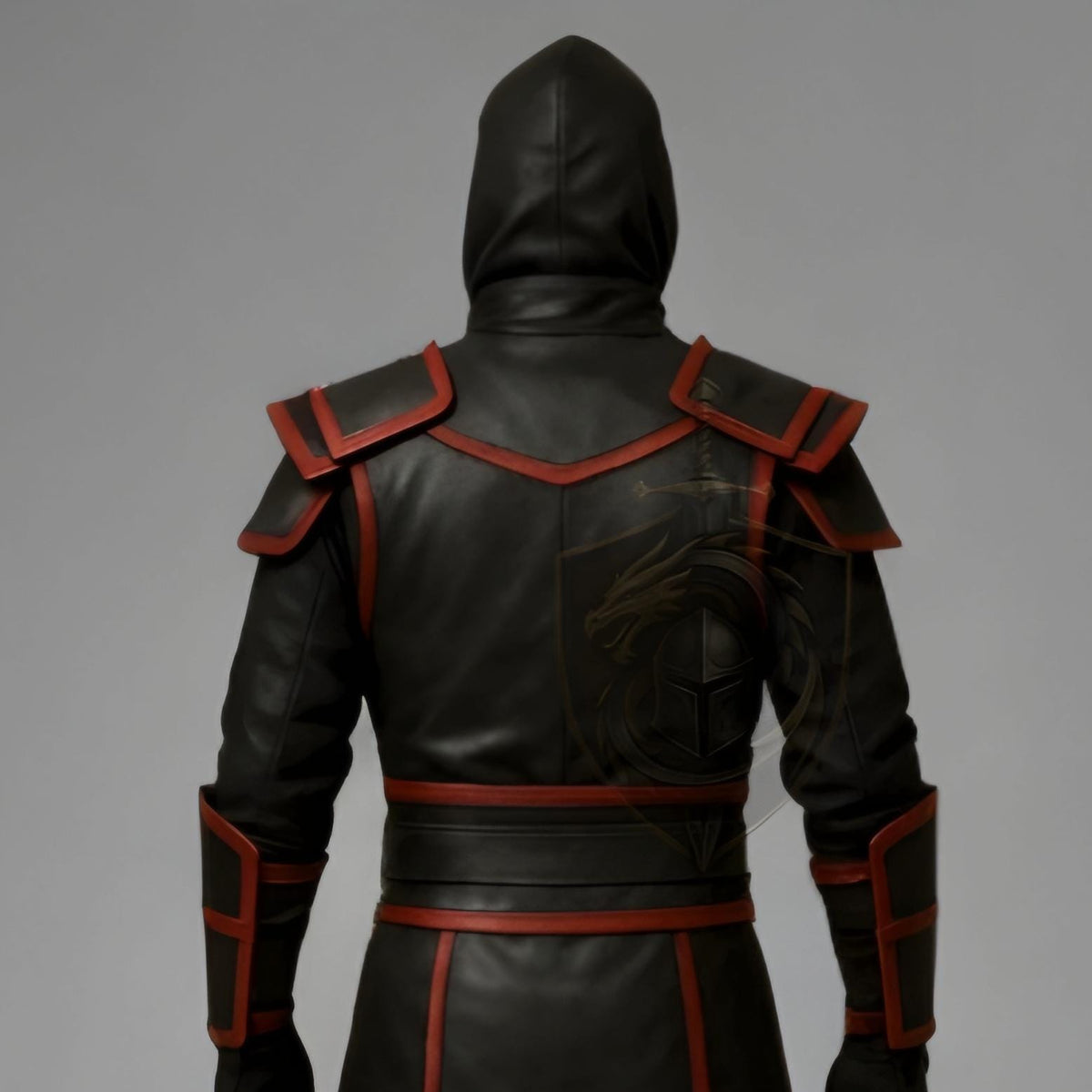 Shadow Assassin Ninja Leather Armor Costume | Mortal Kombat Samurai Cosplay Outfit for Halloween