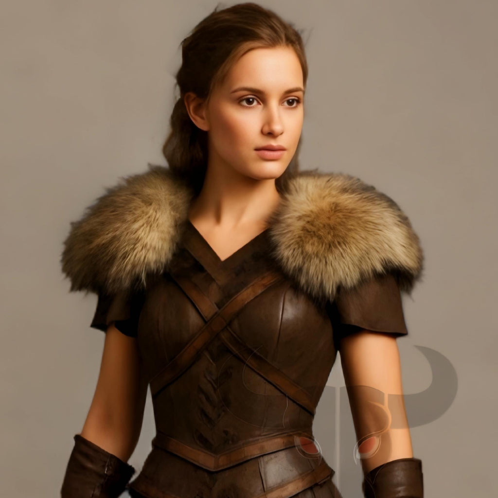 Viking Shieldmaiden Leather Armor Dress Gladiator Kilt Gothic Cosplay Costume LARP Barbarian Outfit