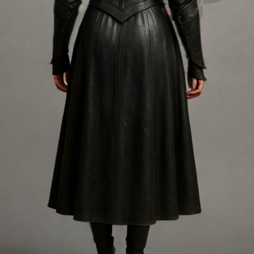 Hooded Leather Armor Coat | Assassin Cosplay Costume | Gothic Witch Cloak | Medieval Rogue Outfit