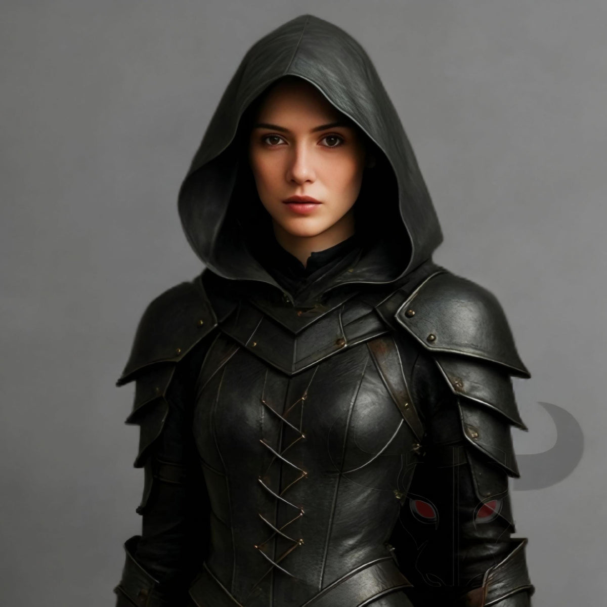 Hooded Leather Armor Coat | Assassin Cosplay Costume | Gothic Witch Cloak | Medieval Rogue Outfit