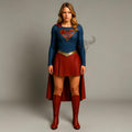 Women Hero Costume Dress | Red Cape Outfit | Comic Con Attire | Roleplay Fancy Cosplay