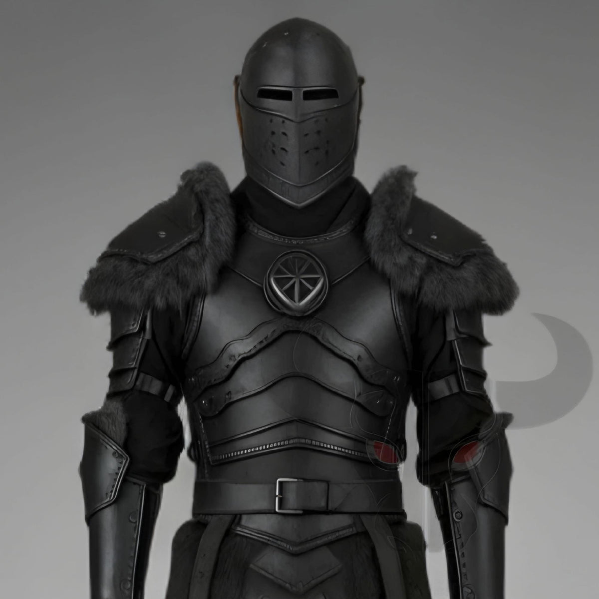 Dark Gothic Medieval Knight Armor Suit | Fantasy Warrior LARP Costume | Renaissance Cosplay Halloween Outfit