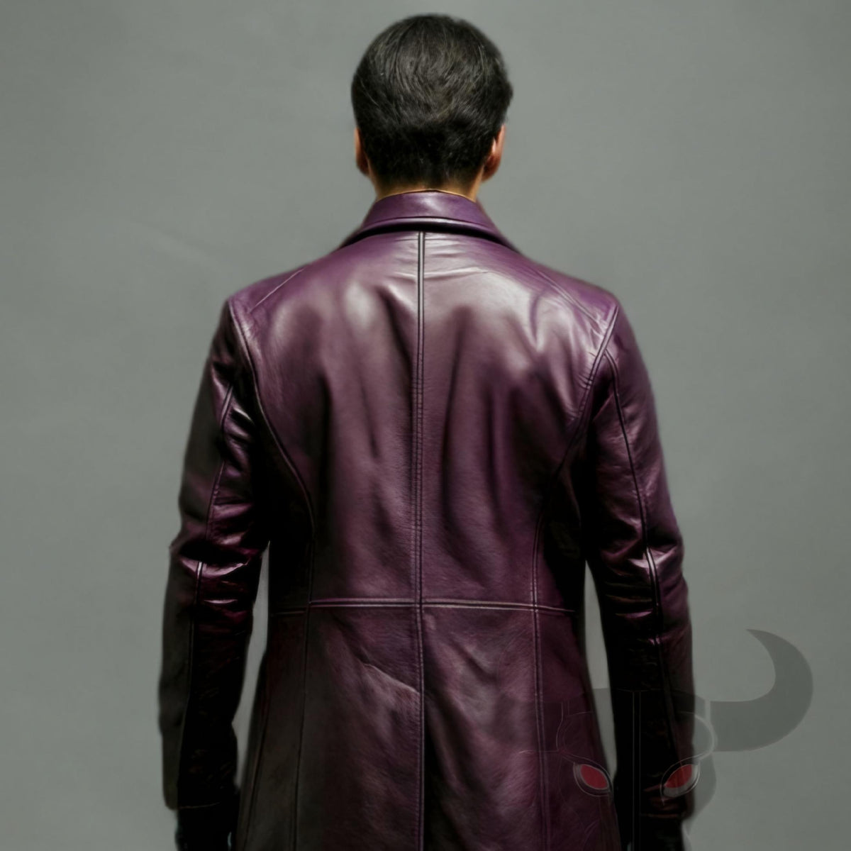 Joker Cosplay Costume Purple Leather Coat Green Vest Villain Halloween Outfit Comic Con