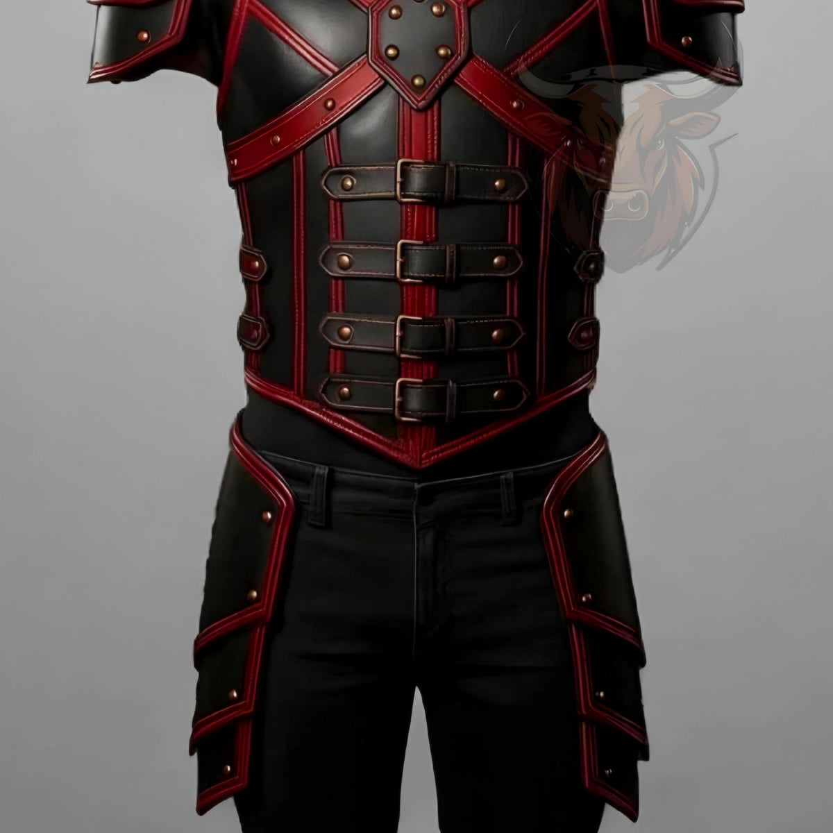 Knight Armor Costume Medieval LARP Cosplay Gothic Warrior Handmade Battle Outfit Genuine Leather