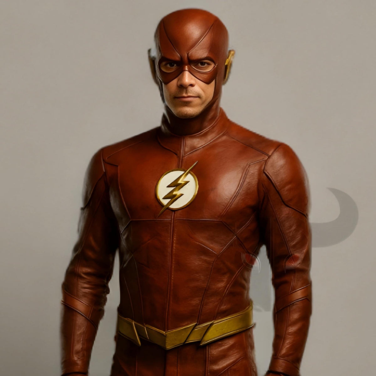 Crimson Genuine Leather Flash Costume | Superhero Cosplay Outfit | Halloween Comic Con Cosplay Suit Handmade