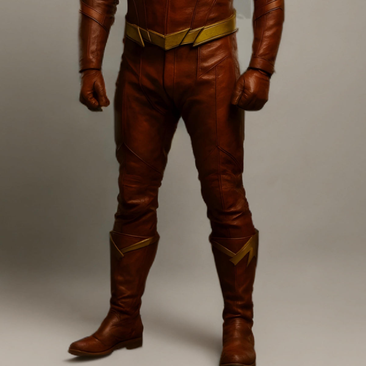 Crimson Genuine Leather Flash Costume | Superhero Cosplay Outfit | Halloween Comic Con Cosplay Suit Handmade