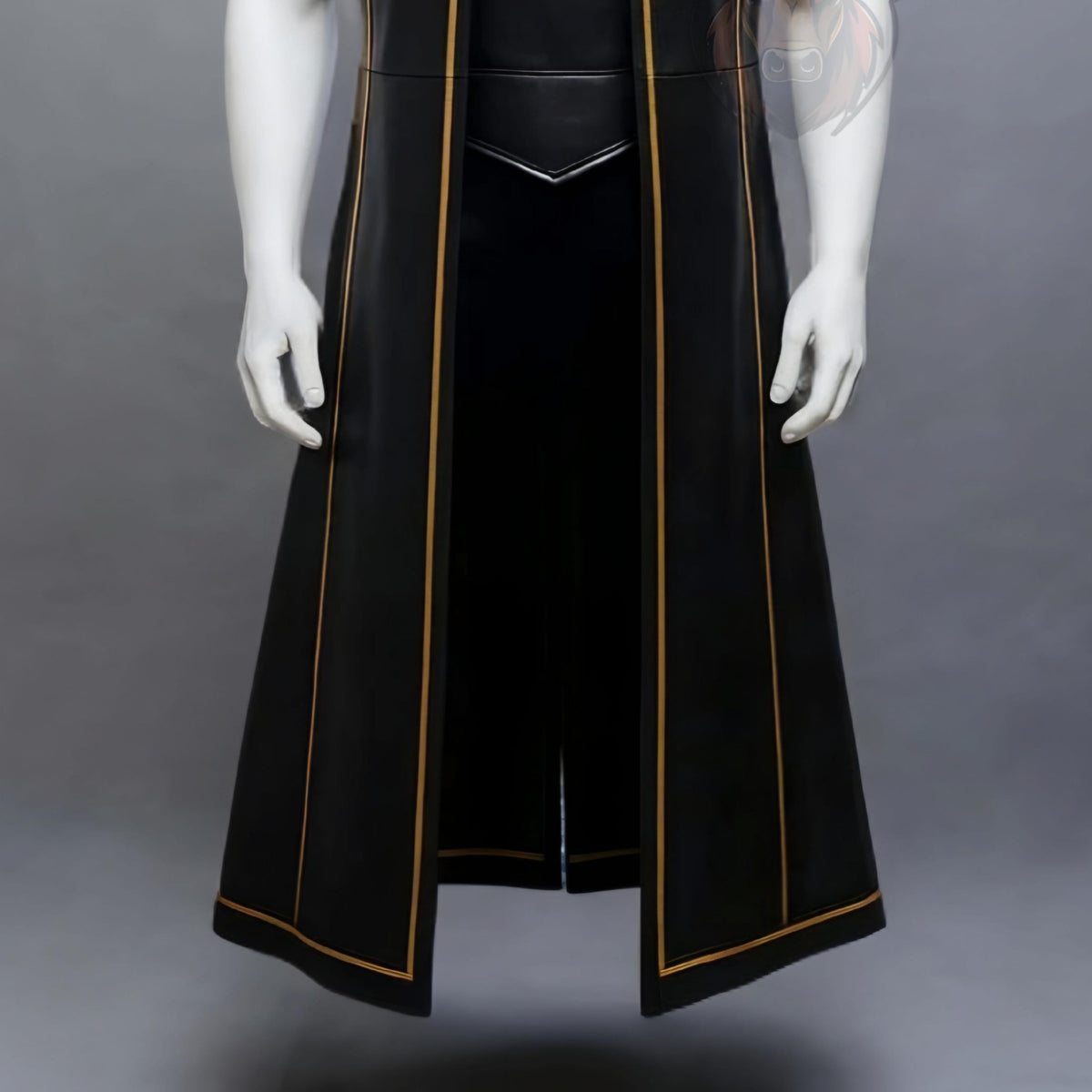 Long Vest Coat Medieval Warrior Costume Gothic Renaissance Cosplay Outfit Handmade Robe Genuine Leather