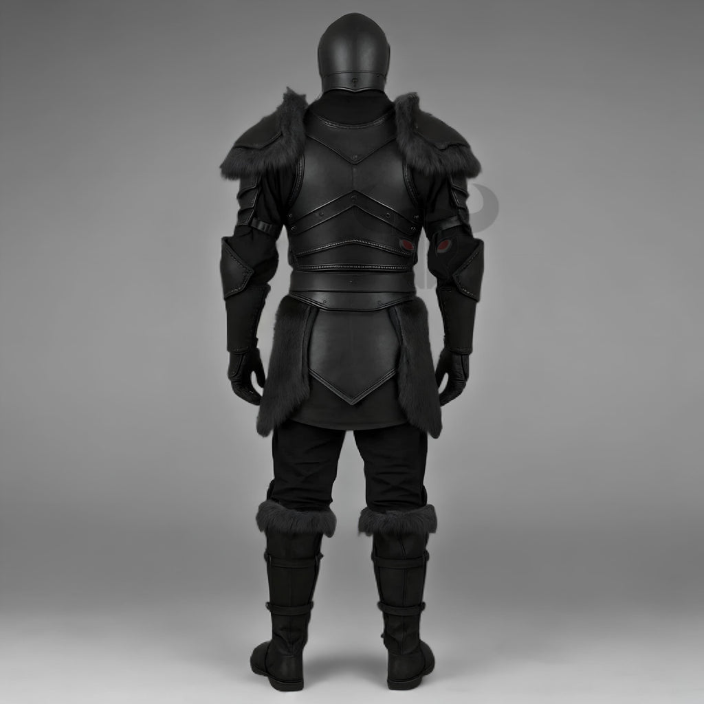 Dark Gothic Medieval Knight Armor Suit | Fantasy Warrior LARP Costume | Renaissance Cosplay Halloween Outfit