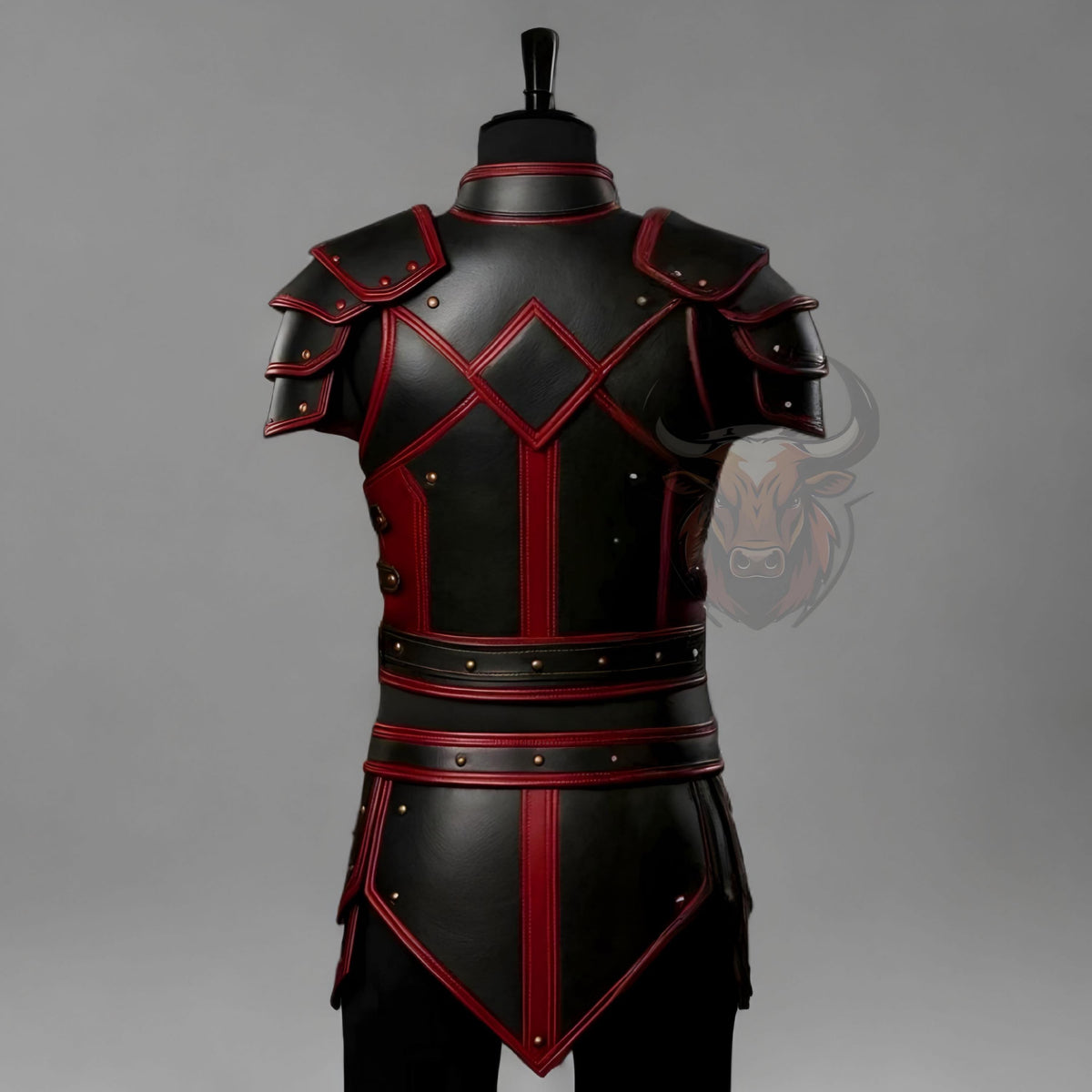 Knight Armor Costume Medieval LARP Cosplay Gothic Warrior Handmade Battle Outfit Genuine Leather