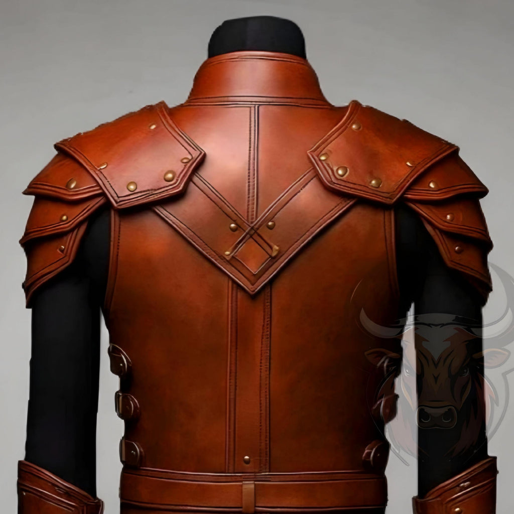 Warrior Armor Vest | Medieval Cosplay Outfit | Handmade Renaissance LARP Costume Genuine Leather