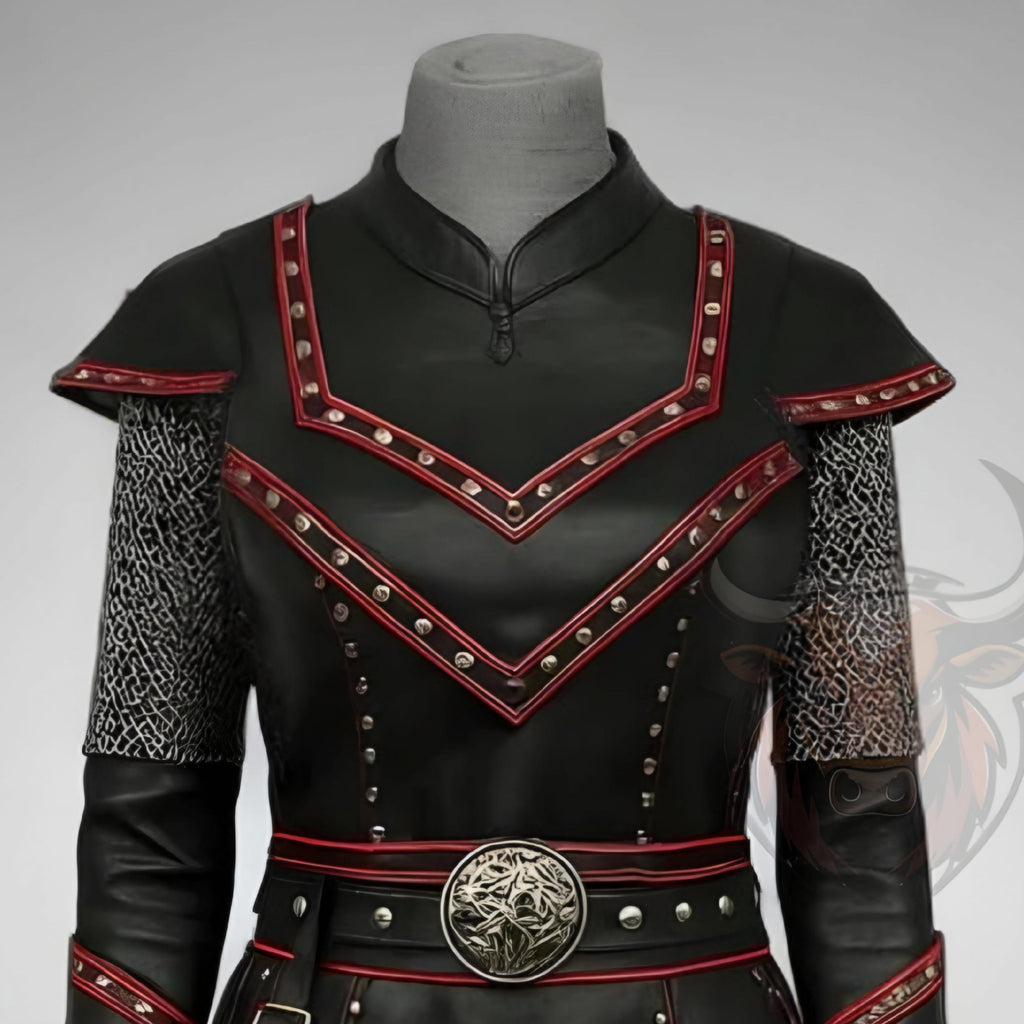Medieval Warrior Armour Costume Gothic Renaissance Knight Outfit LARP Cosplay Battle Gear