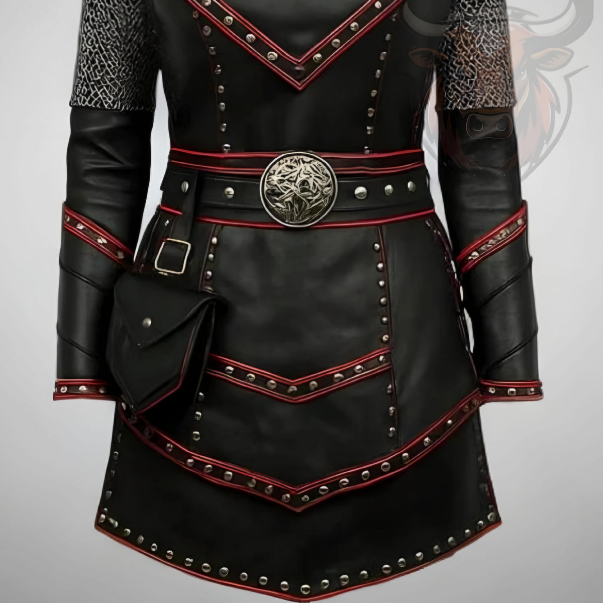 Medieval Warrior Armour Costume Gothic Renaissance Knight Outfit LARP Cosplay Battle Gear