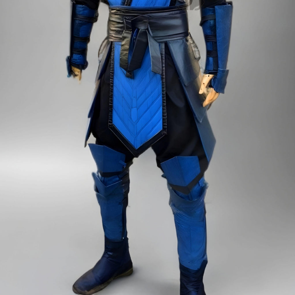 Sub-Zero Inspired Ninja Costume Armor Set | Blue Warrior Cosplay Outfit Gift for Christmas