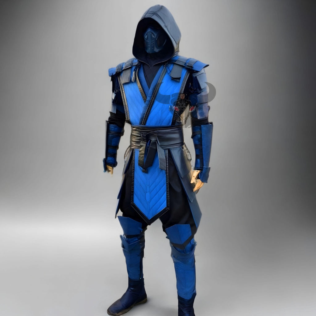 Sub-Zero Inspired Ninja Costume Armor Set | Blue Warrior Cosplay Outfit Gift for Christmas