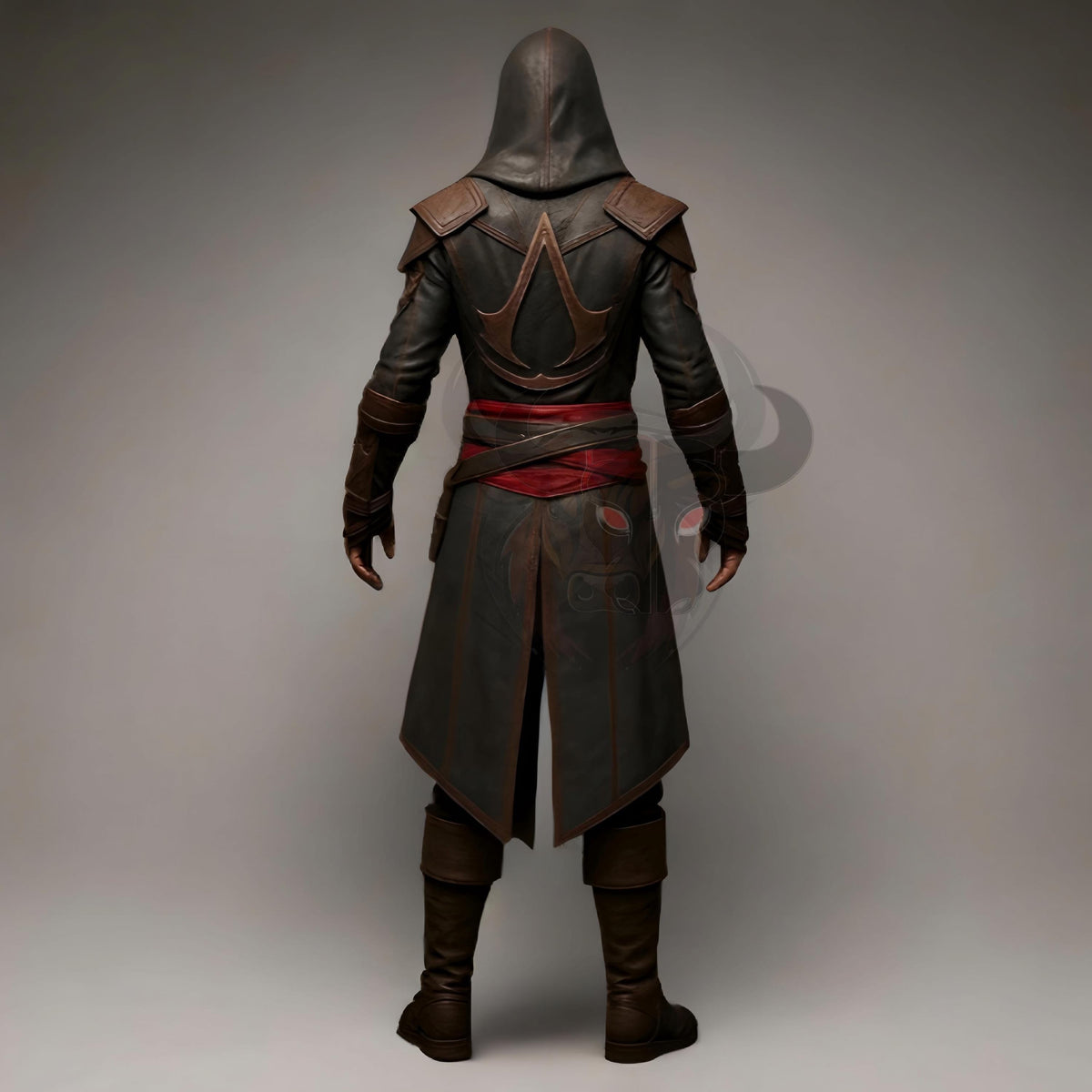 Assassin’s Creed Cosplay Costume | Hooded Leather Coat | Medieval Renaissance Tunic | LARP Outfit