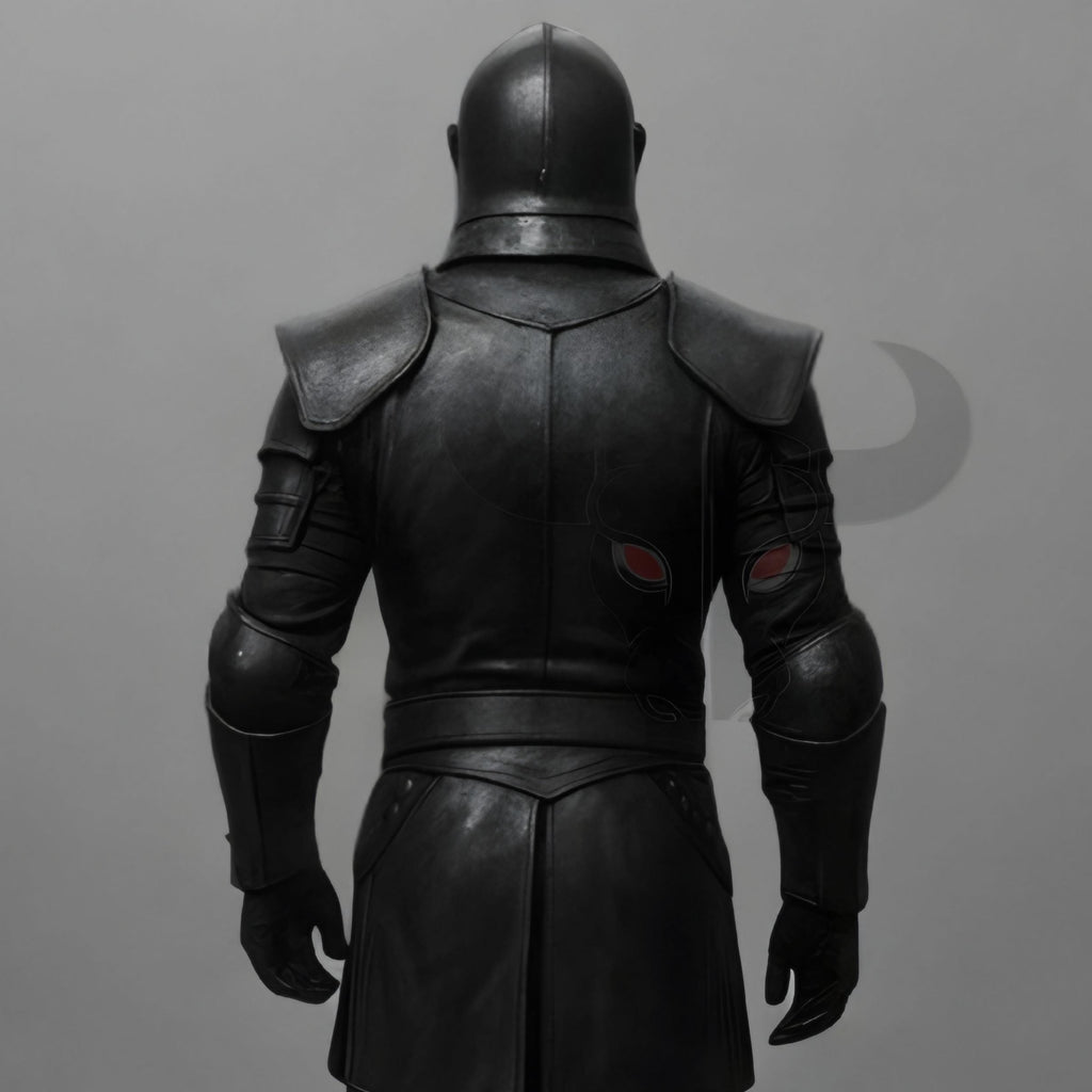 Roman Warrior Outfit Black Knight Armor Costume Medieval Dark Fantasy Cosplay | Wedding Dress