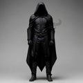 Custom Dark Hooded Cloak Costume | Stealth Assassin Outfit for Cosplay, Fantasy
