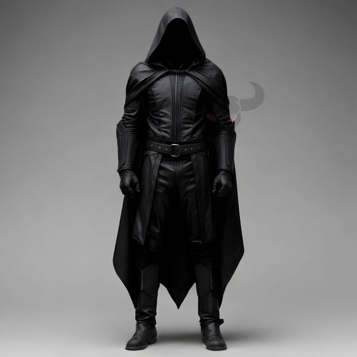 Custom Dark Hooded Cloak Costume | Stealth Assassin Outfit for Cosplay, Fantasy