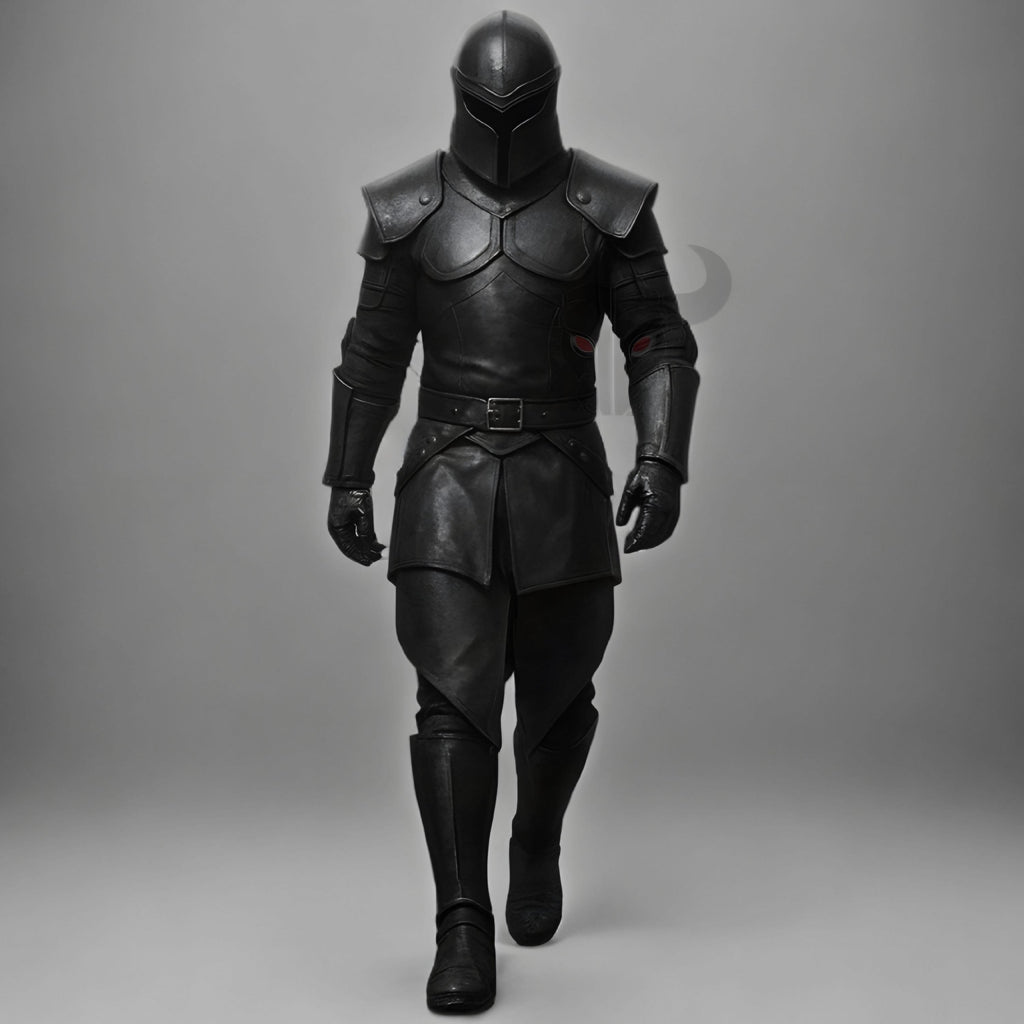 Roman Warrior Outfit Black Knight Armor Costume Medieval Dark Fantasy Cosplay | Wedding Dress
